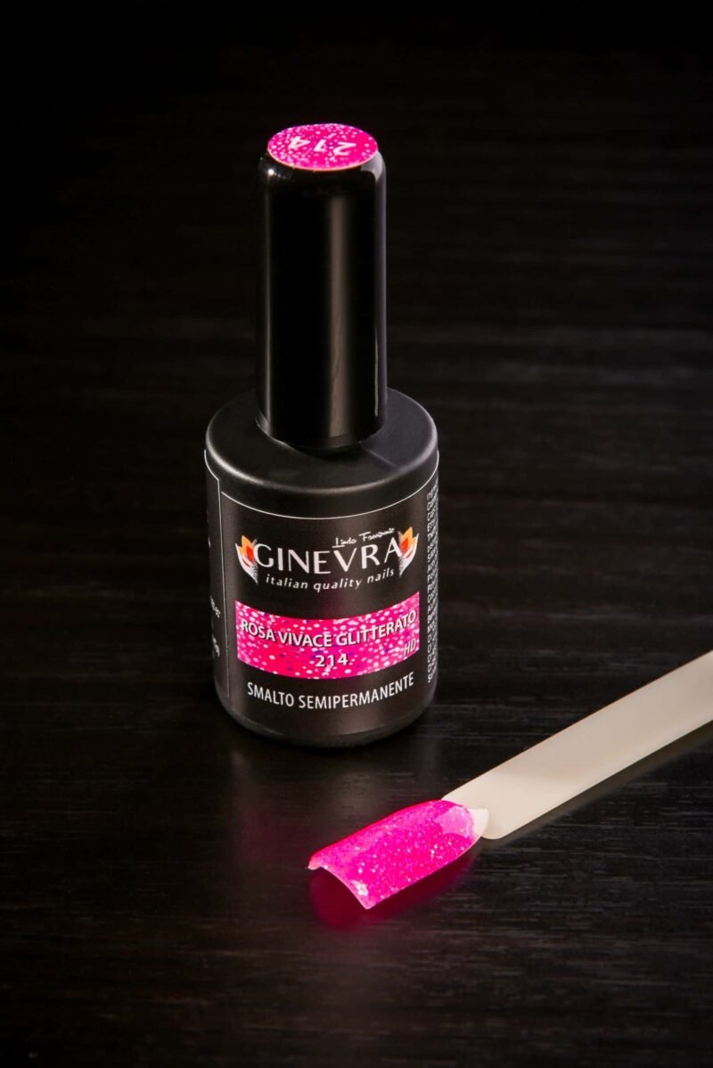214 Rosa Vivace Glitterato -Hd 15ml - immagine 2