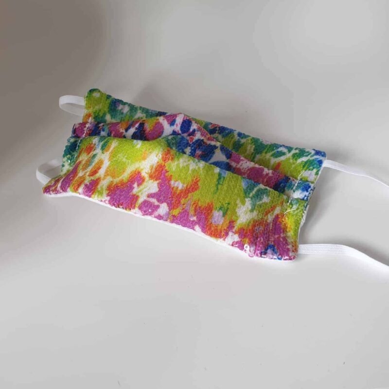 Mascherina Multicolor ghepard fucsia rainbow - immagine 2