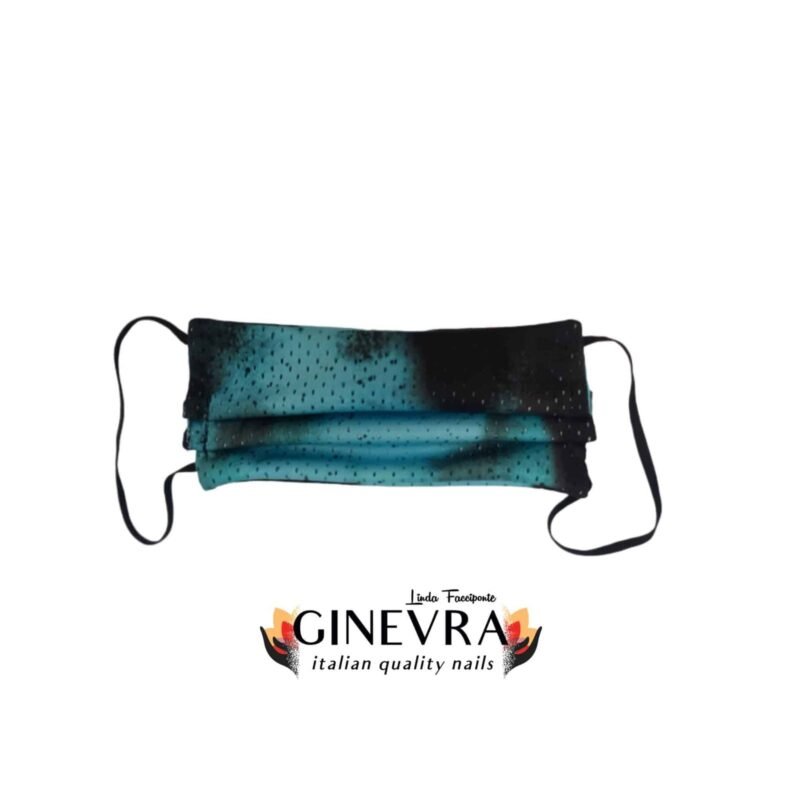 Mascherina Tye & Dye print BLU