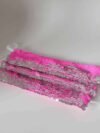Mascherina Paillettes Pink fluo - Argento