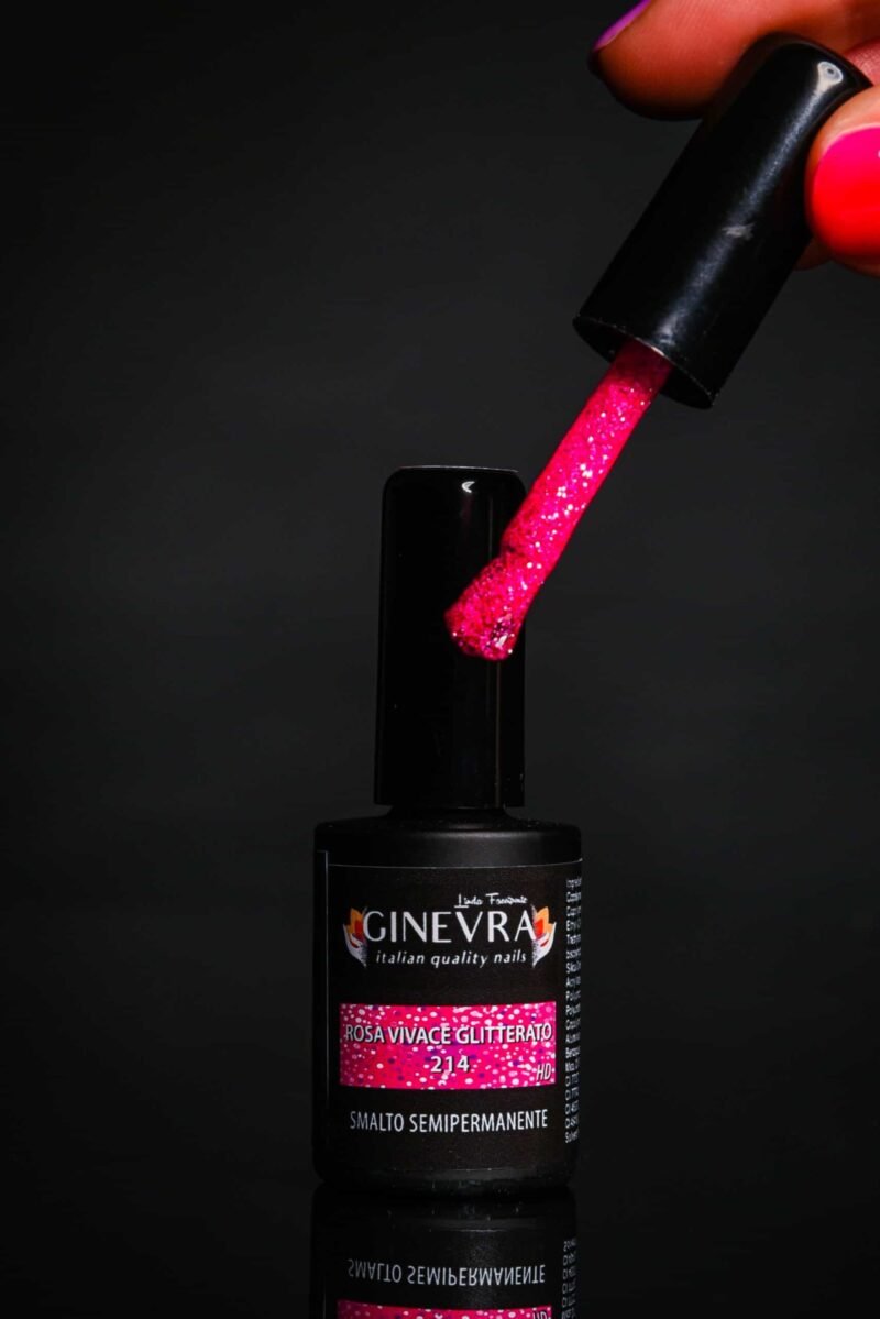 214 Rosa Vivace Glitterato -Hd 15ml - immagine 3